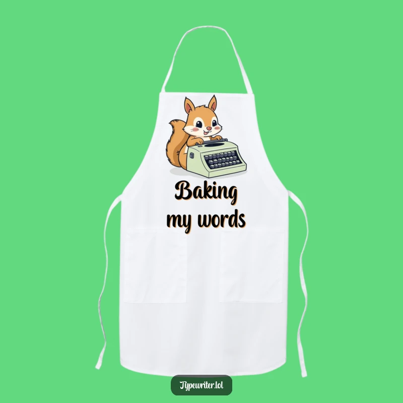 Funny Squirrel Chef Apron: Busy Critter's Speedy Cooking - Hilarious Kitchen Gift
