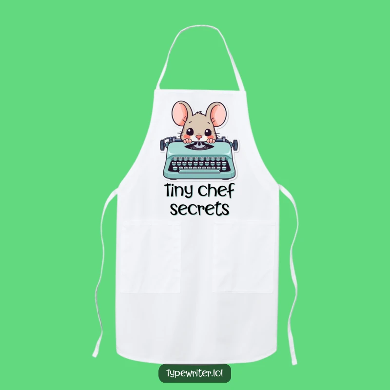 Funny Mouse Writer Apron: Playful Scribe's Secret, a Creative Funny Gift