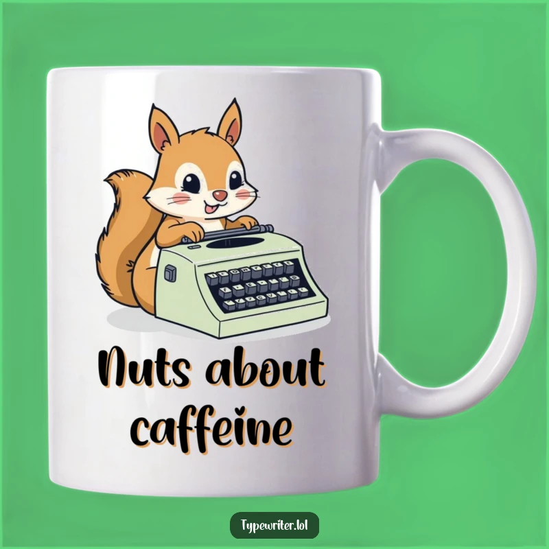 Funny Squirrel Typing Mug: Busy Nutty Writer's Perfect Gift for Fast Typists