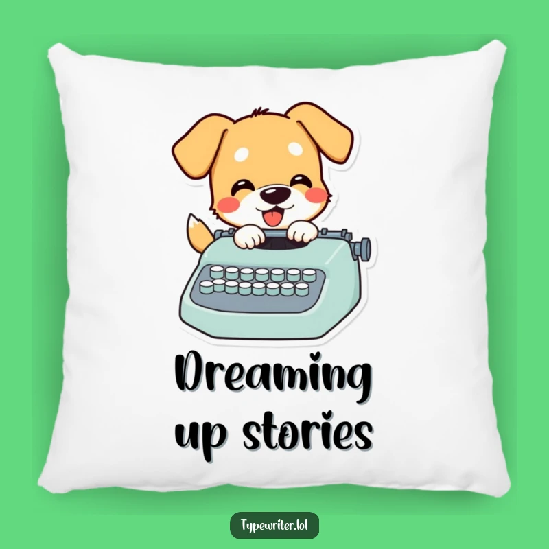 Funny Dog Writing Pillow: Playful Pup's Cozy Corner - A Hilarious Gift Pillow