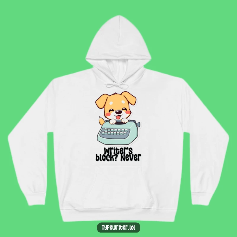 Funny Dog Novelist Hoodie: Cozy, Playful Pup Writer's Hilarious Gift for Cold Days
