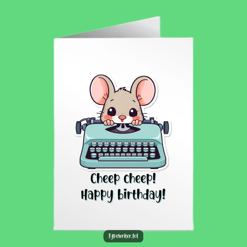 Free Printable Funny Mouse Birthday Card - Downloadable DIY Gift for a Cheerful Surprise