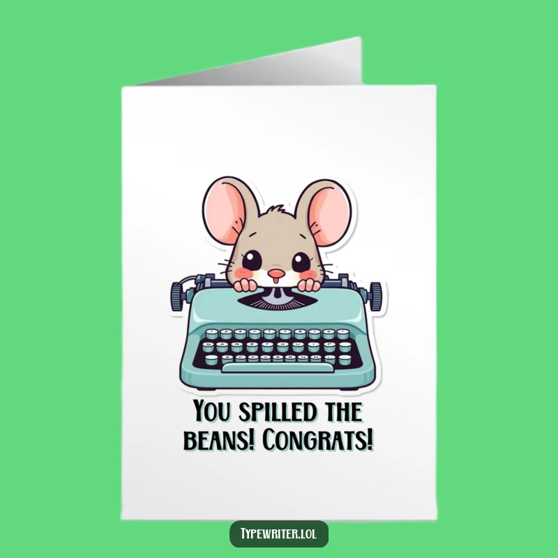 Free Printable Mouse Congrats Card - Hilarious Downloadable DIY Gift for Achievement