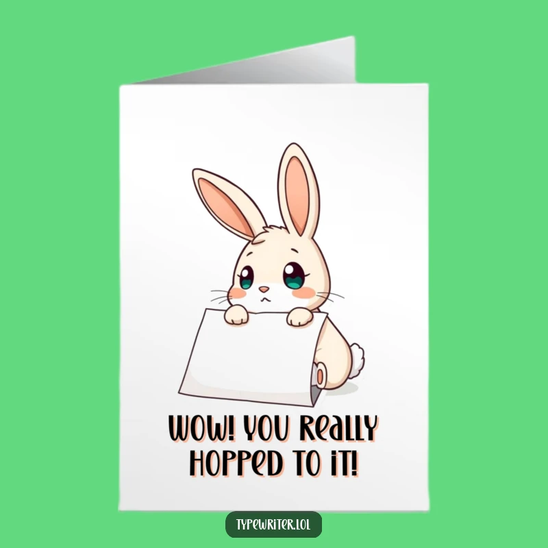 Congrats Card: Free Printable Rabbit Surprise, Joyful DIY Downloadable Gift