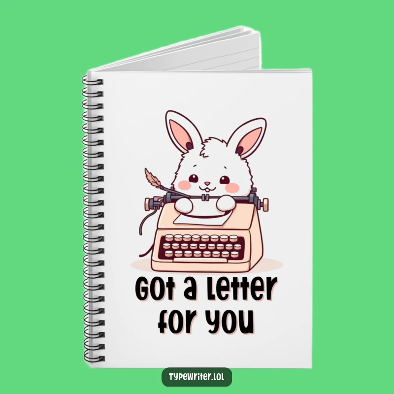 Funny Bunny Letter Writing Notebook: Cheerful Rabbit Journal