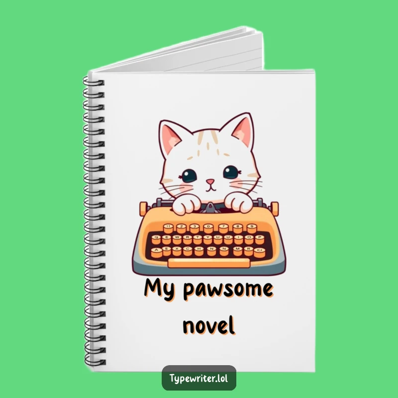 Funny Cat Writer Notebook: Paw-typing Feline Journal, a Clever Funny Gift