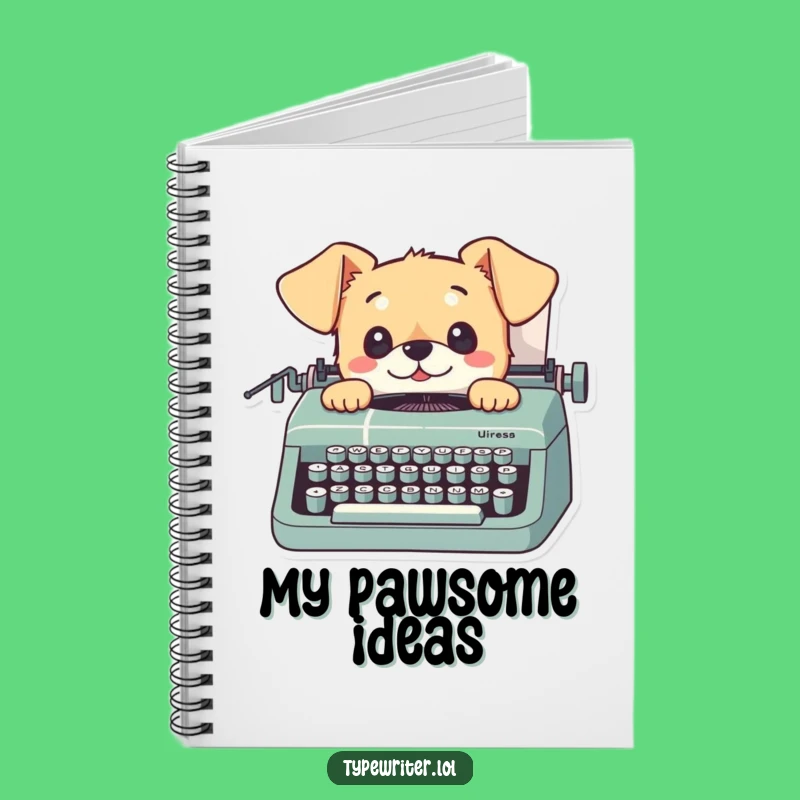 Funny Dog Typing Notebook: Curious Pup Journal for Writers