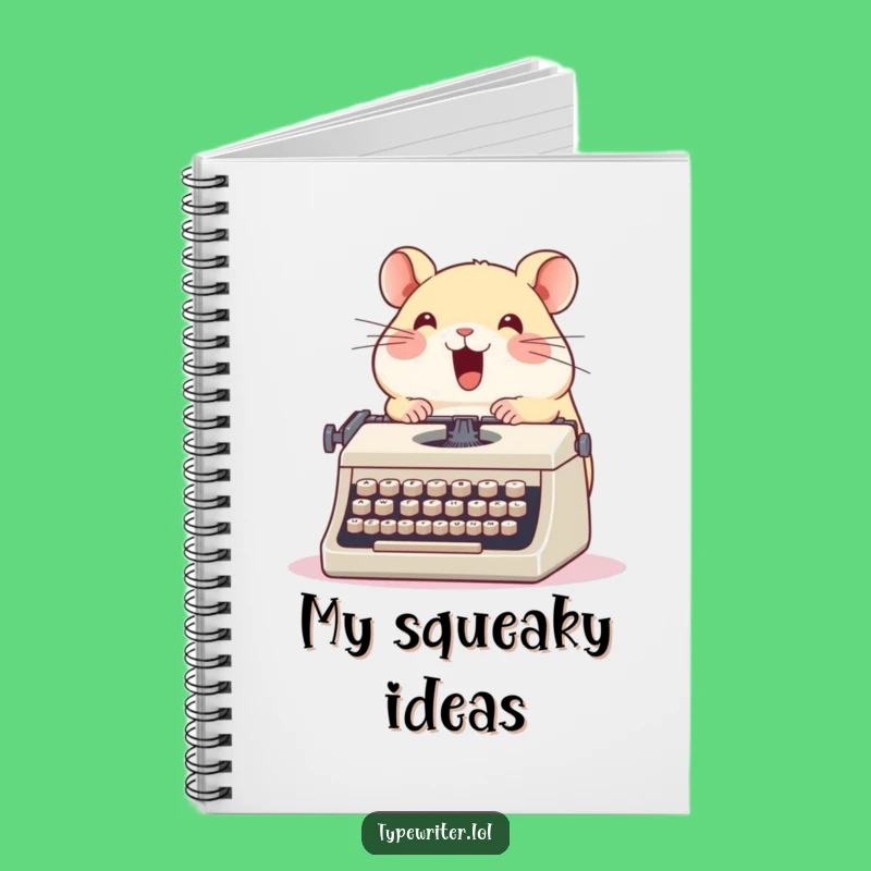 Funny Hamster Typewriter Notebook: Jot Down Your Tales and Perfect Funny Gift